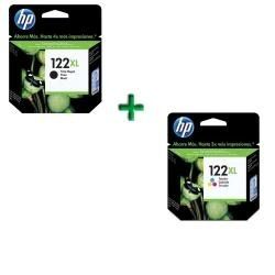 Kit 2 Cartuchos Hp 122xl Preto E 122xl Color Original