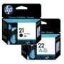 Kit De Cartucho De Tinta Hp 21 Preto E 22 Color Original